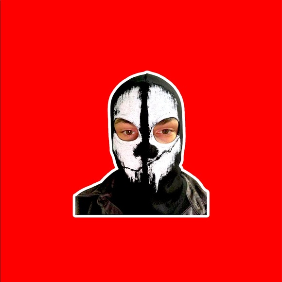 COD Ghosts Print Cotton Stocking Balaclava Mask Skullies Beanies Cosplay - Picture 2 of 2